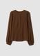 Brown regular-fit shirt with buttons and long sleeves_0