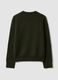 Green stretch wool crew-neck jumper_6