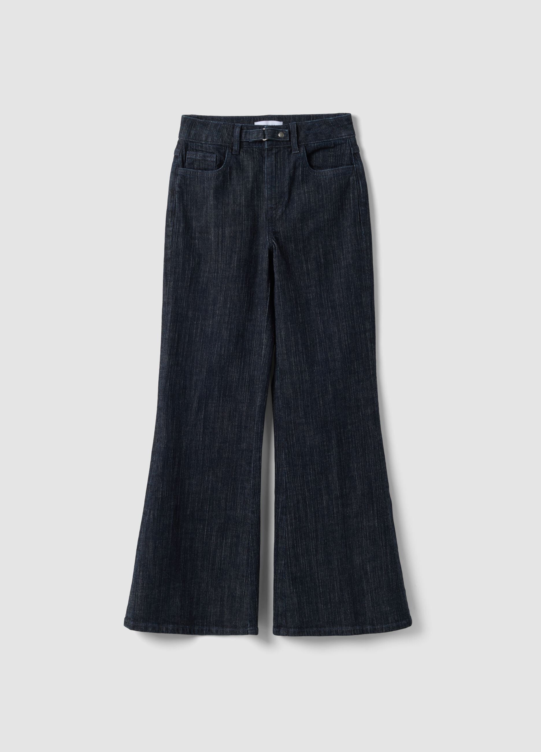 Blue bootcut stretch-cotton denim jeans