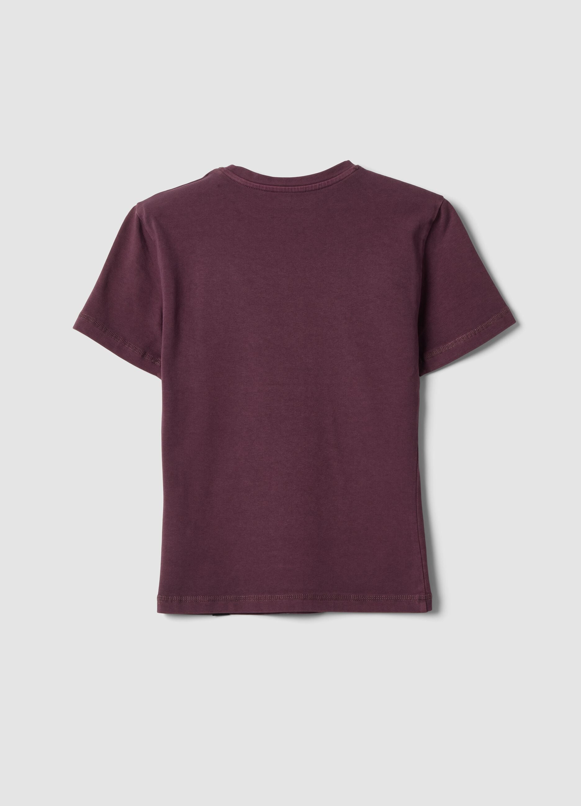 Perfect Washed Burgundy T-shirt