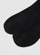 Three-pack long socks in pure black cotton regular fit_2