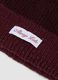Red ribbed stretch wool beanie_1