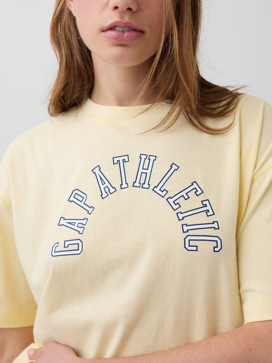 T-shirt a maniche corte in puro cotone con logo GAP_3