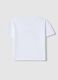 Girl's white pure cotton T-shirt regular fit with rainbow_1