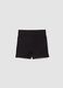 Girls&rsquo; slim-fit black stretch organic cotton shorts_3