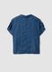 Blue pure lyocell short-sleeved shirt_5