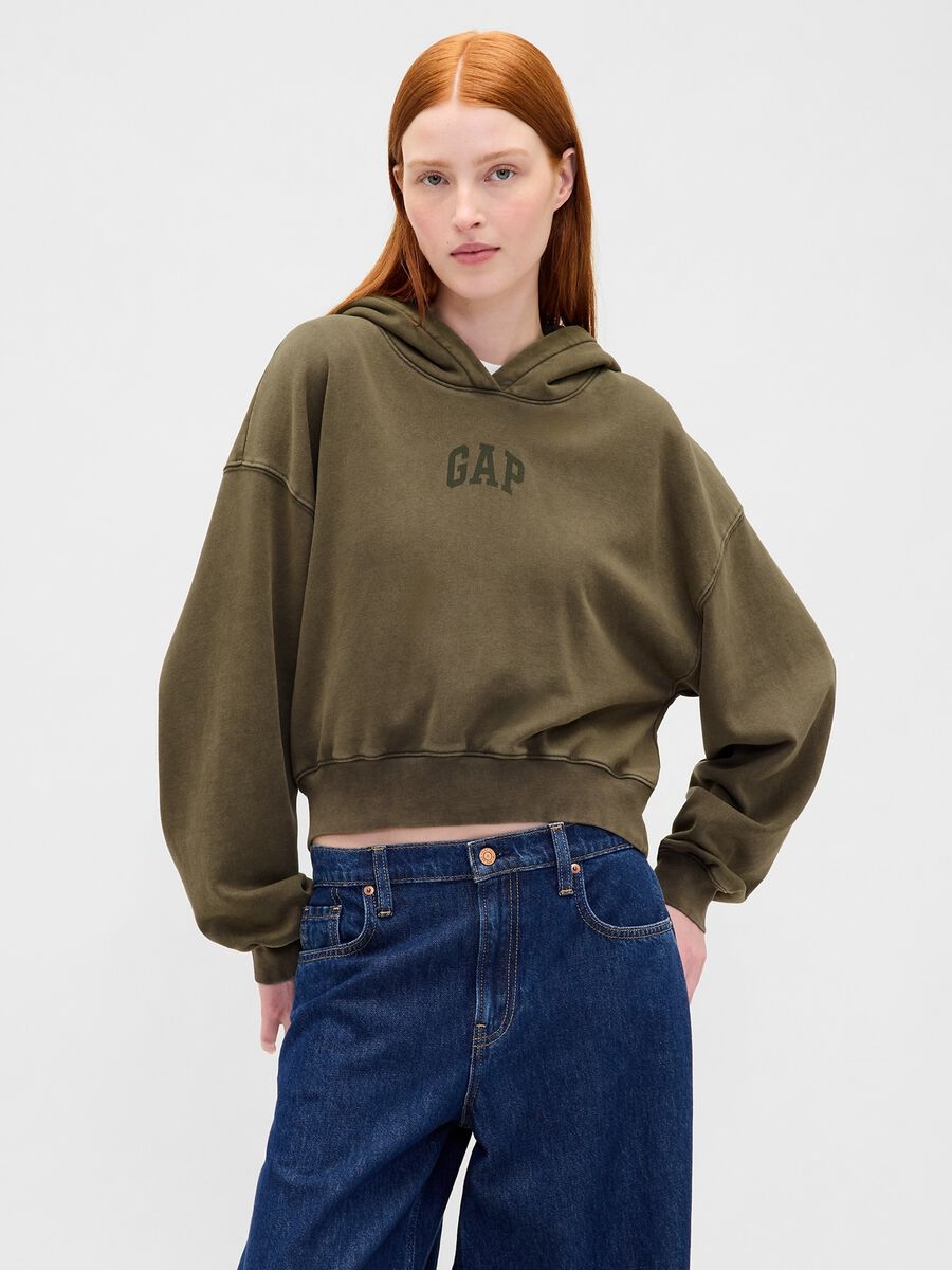 Felpa con cappuccio e logo GAP_0