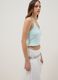Light blue pure cotton ribbed top_2