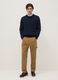 Regular fit blue crew neck pure cotton jumper_1