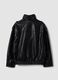 Black viscose-blend jacket with zip_2
