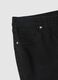Black Stretch Cotton Skinny Fit Trousers_5
