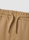 Shorts jogger beige in puro cotone da bimbo regular fit_3