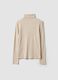 Beige ribbed viscose-blend crew-neck jumper_6