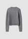 Grey crew-neck cable-knit wool-blend jumper, regular fit_2