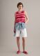 Multicolour striped pure cotton knitted vest, regular fit_1