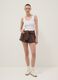 Canotta fitted in cotone elasticizzato bianco_1
