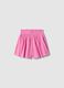 Girls&rsquo; pink stretch cotton shorts, regular fit_0