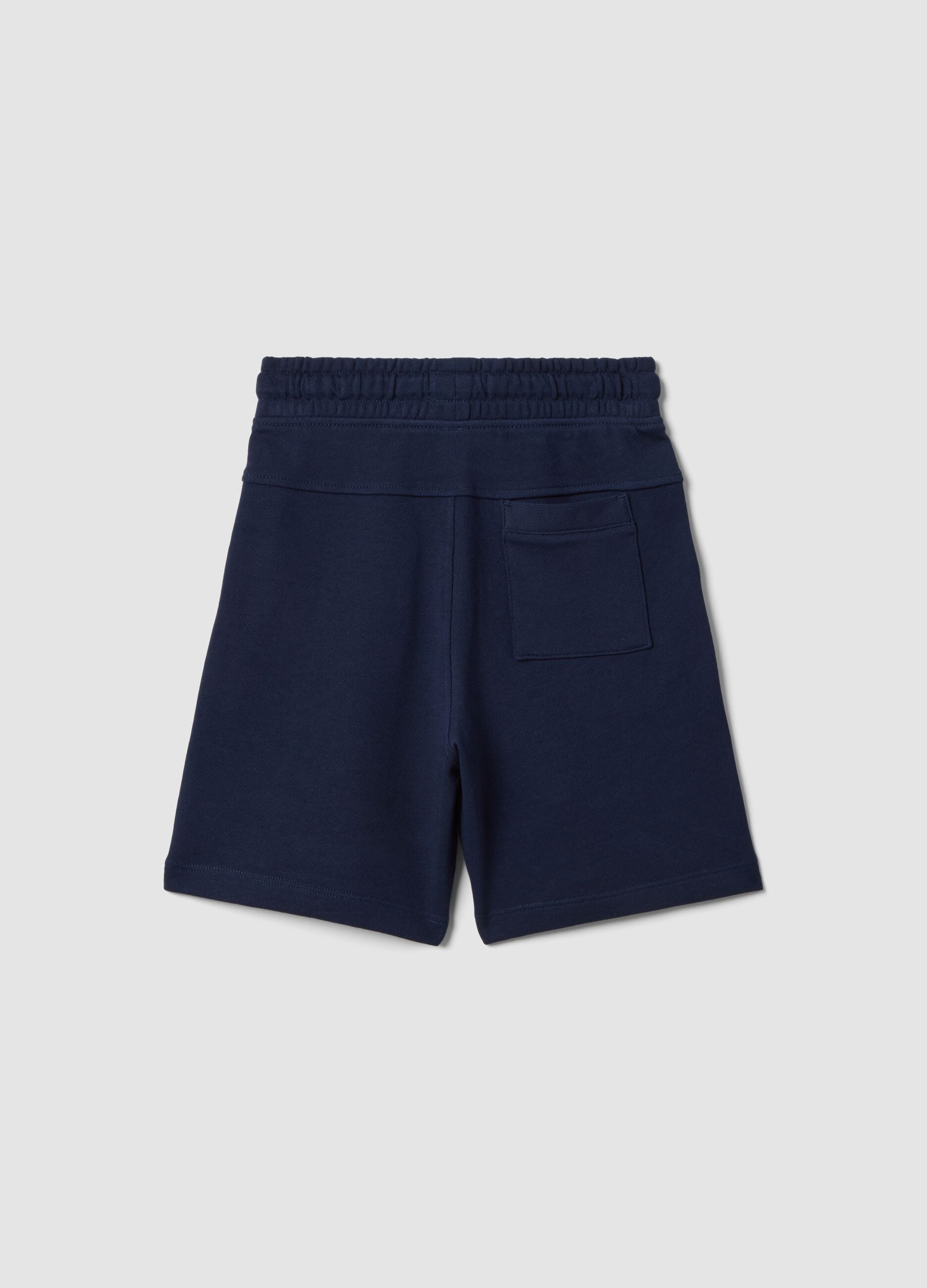 Boys&rsquo; blue pure cotton shorts, regular fit