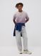 Grey pure cotton denim jeans with elasticated waist for boys, skater fit_0