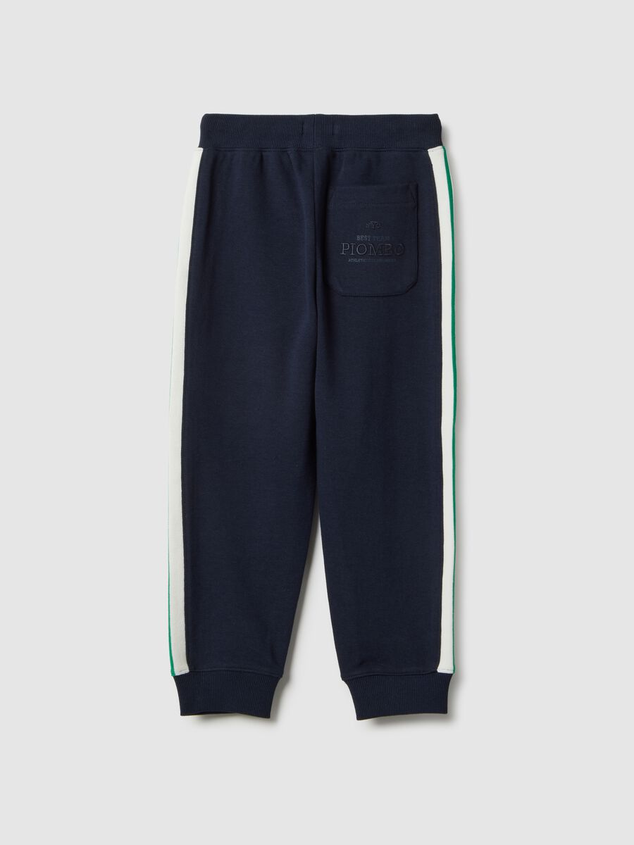 Multicolour striped cotton blend trousers for boys regular fit_4