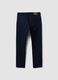Pantaloni verdi in dobby di cotone elasticizzato slim fit_2
