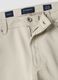 Beige slim-fit stretch cotton dobby trousers_6