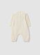 White organic cotton baby sleepsuit with Stitch print_1