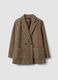 Brown checked wool-blend blazer_1