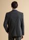 Grey stretch viscose blazer with classic lapels, slim fit_2