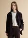 Giacca nera in vera pelle regular fit_0