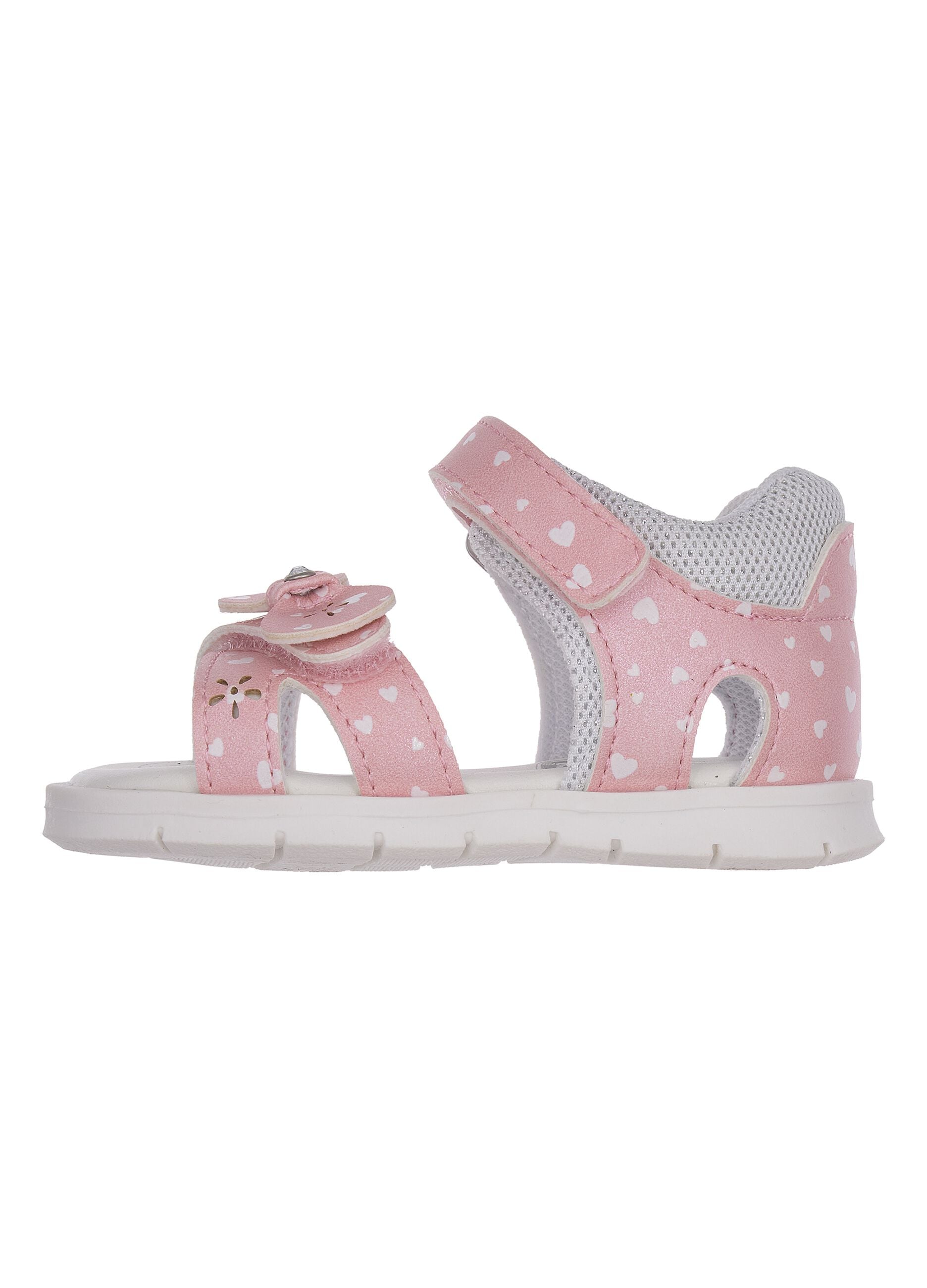 Multicolor sandals with hook-and-loop closure for girls