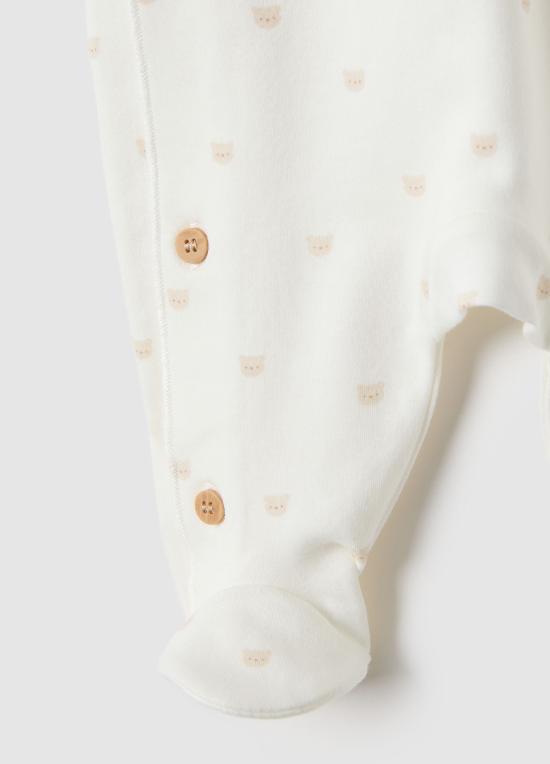Baby girl's long sleeve pure cotton white bodysuit