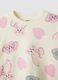 Multicoloured pure cotton girls&rsquo; set with sweatshirt and puppy print_2