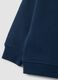 Blue oversized sweatshirt in pure organic cotton for boys_3