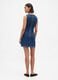 Stretch denim dress with back zip_2