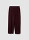 Purple stretch viscose straight-leg trousers_4