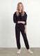 Black regular-fit jogger trousers in 100% organic cotton for girls_0