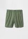Green Linen and Cotton Shorts for GAP Kids_1