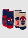 Multi-colour infant socks twin pack in regular fit cotton blend_0