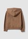 Brown pure cotton hooded sweatshirt_1