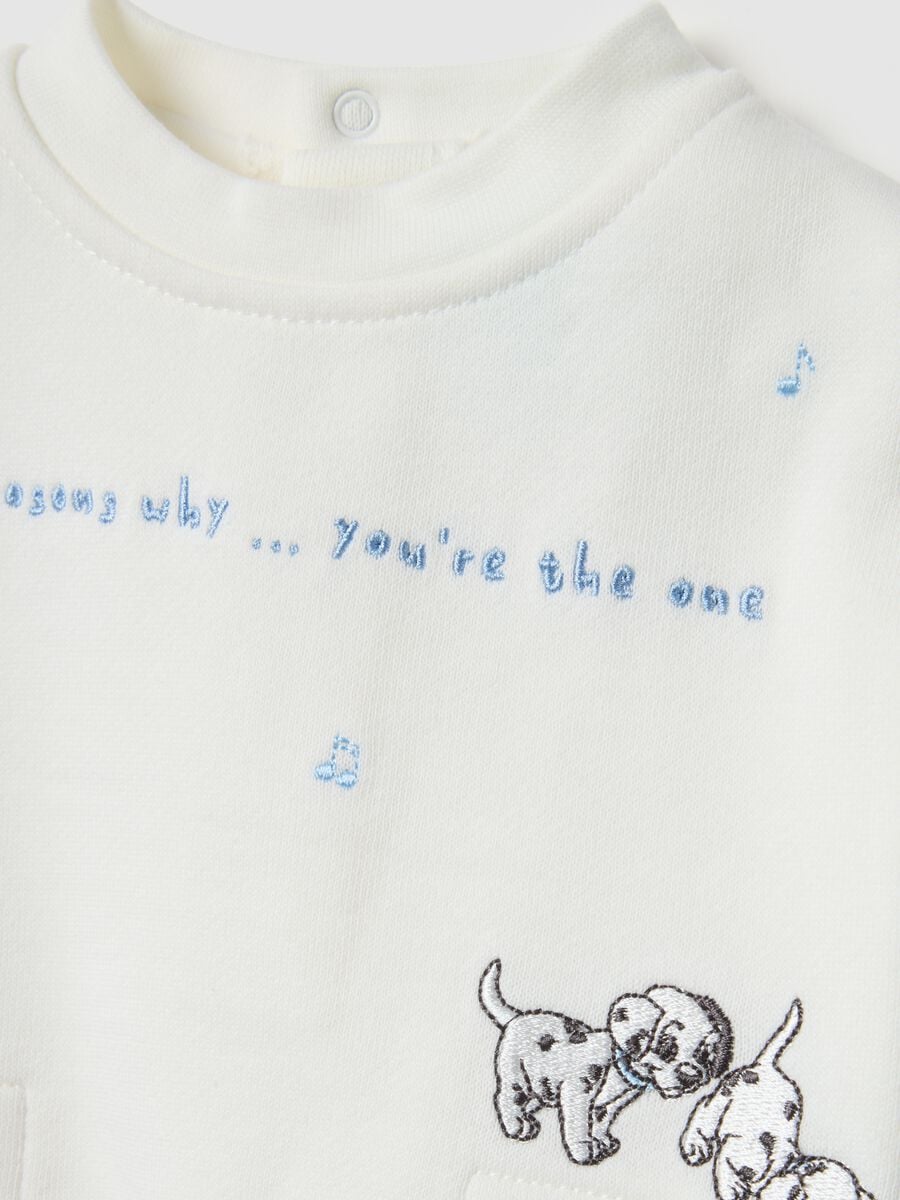 Multicoloured baby cotton tracksuit set with print_2