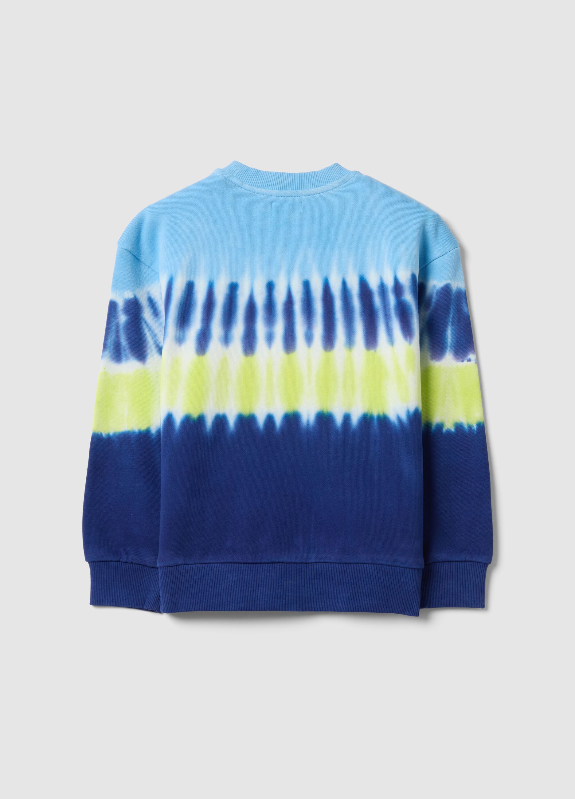 Kids' Regular Fit Multicolour Tie-Dye Pure Cotton Sweatshirt