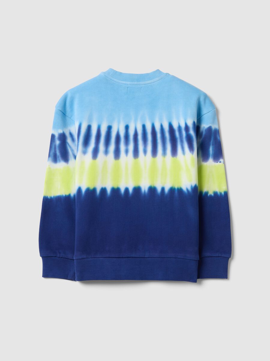 Kids' Regular Fit Multicolour Tie-Dye Pure Cotton Sweatshirt_4