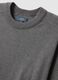 Grey crew-neck pure cotton sweater regular fit_5