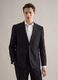 Single-breasted black regular fit blazer_0