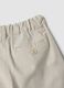 Beige striped stretch cotton boys&rsquo; Bermuda shorts, regular fit_3