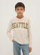 Boys' Beige Pure Cotton Regular Fit Jumper_0