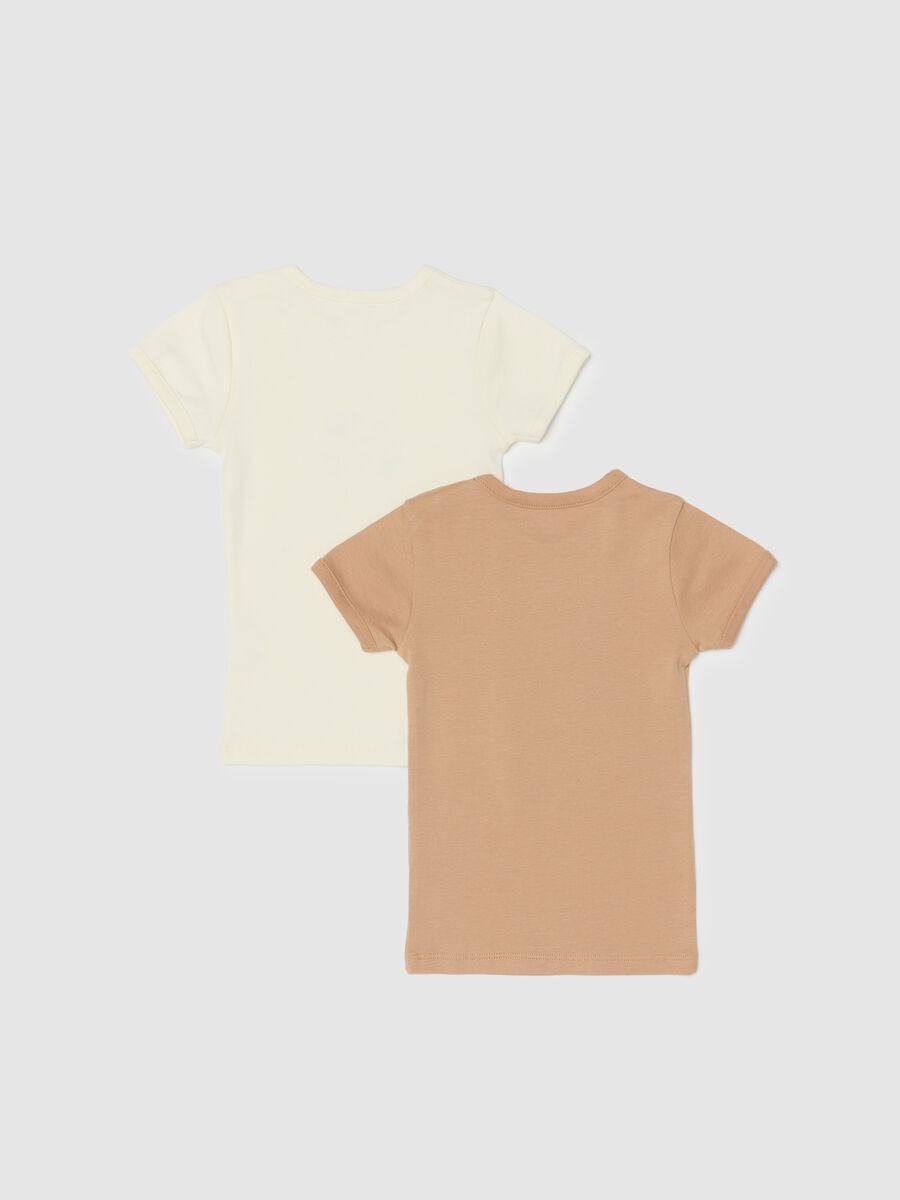 Bipack t-shirt multicolor da neonato in puro cotone regular fit_1