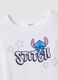 White stretch cotton T-shirt with Lilo & Stitch print_1