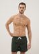Green regular-fit swim shorts with drawstring_0